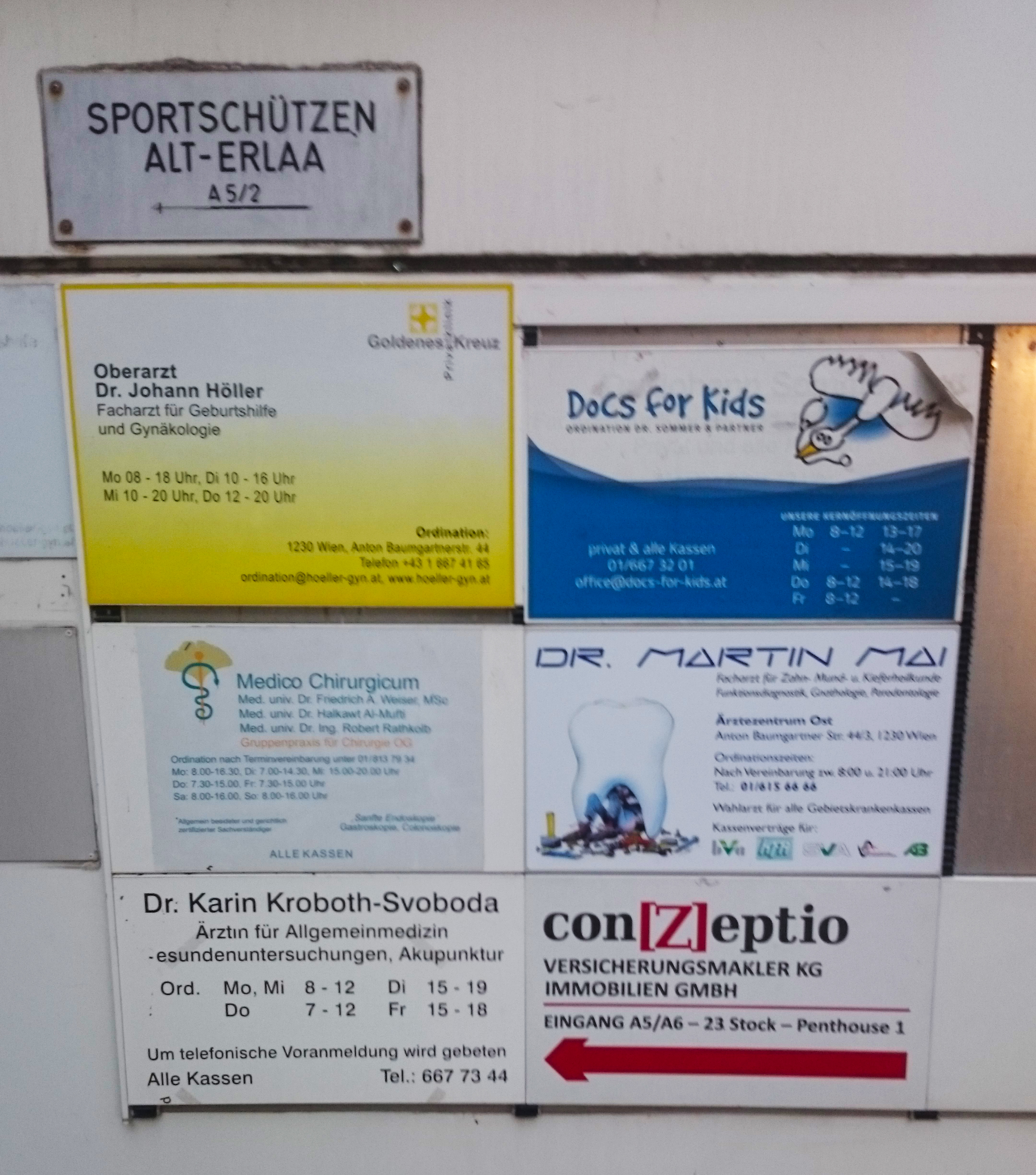 Ärzte Angebote im Wohnpark Alt Erlaa